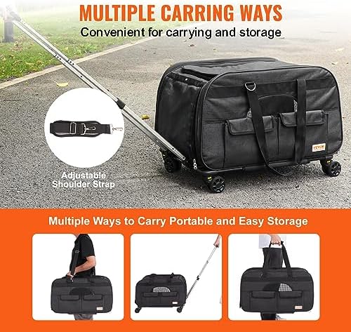 Vue 6 de Vevor Sac Roulettes