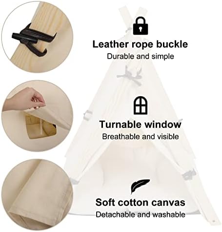 Vue 4 de Eugad Tente Tipi Pour