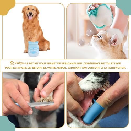 Vue 5 de Pukpu Kit Toilettage Chiens