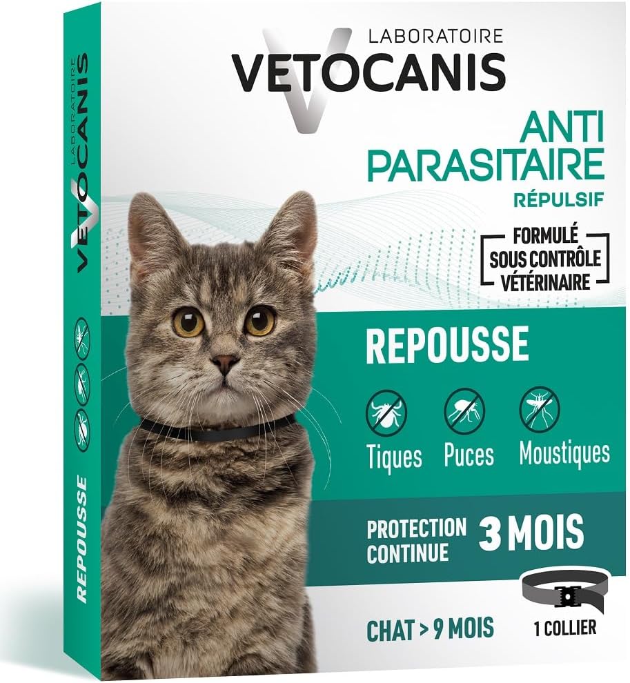 Vetocanis Collier Chat Antipuces