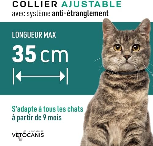 Vue 5 de Vetocanis Collier Chat Antipuces