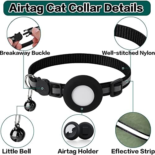Vue 5 de Collier Chat Airtag Collier