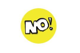 No! Jeans logo