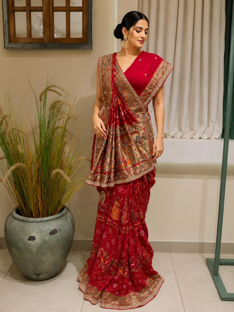 Bandhani Saree