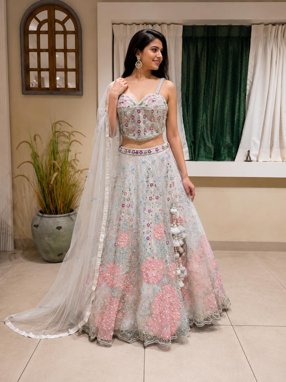 Ivory PDP lehenga