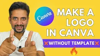 How to Make Logo in Canva | Without TEMPLATE | From Scratch 😲