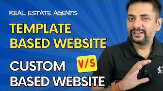 Choose between TEMPLATE or CUSTOM Website for real estate agents