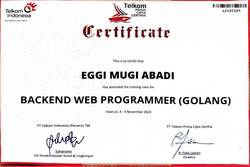 Backend Web Programmer
