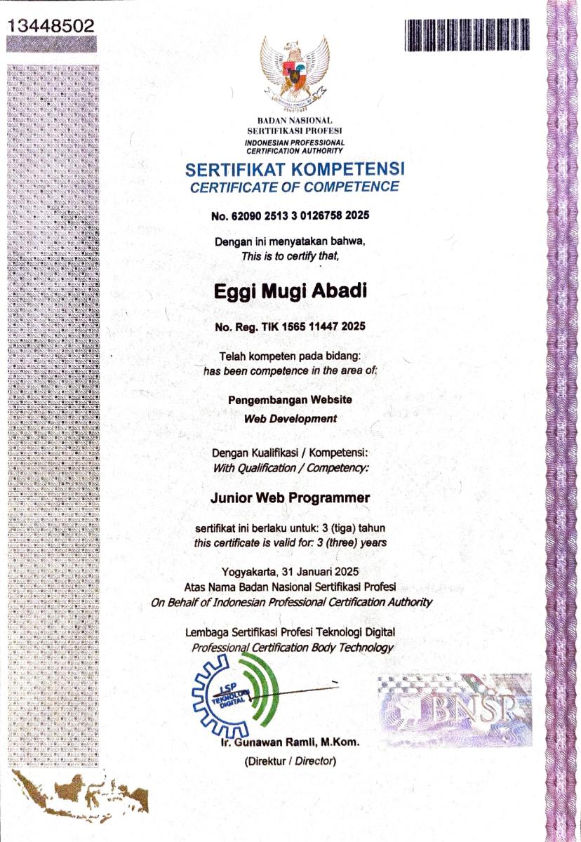 Junior Web Programmer