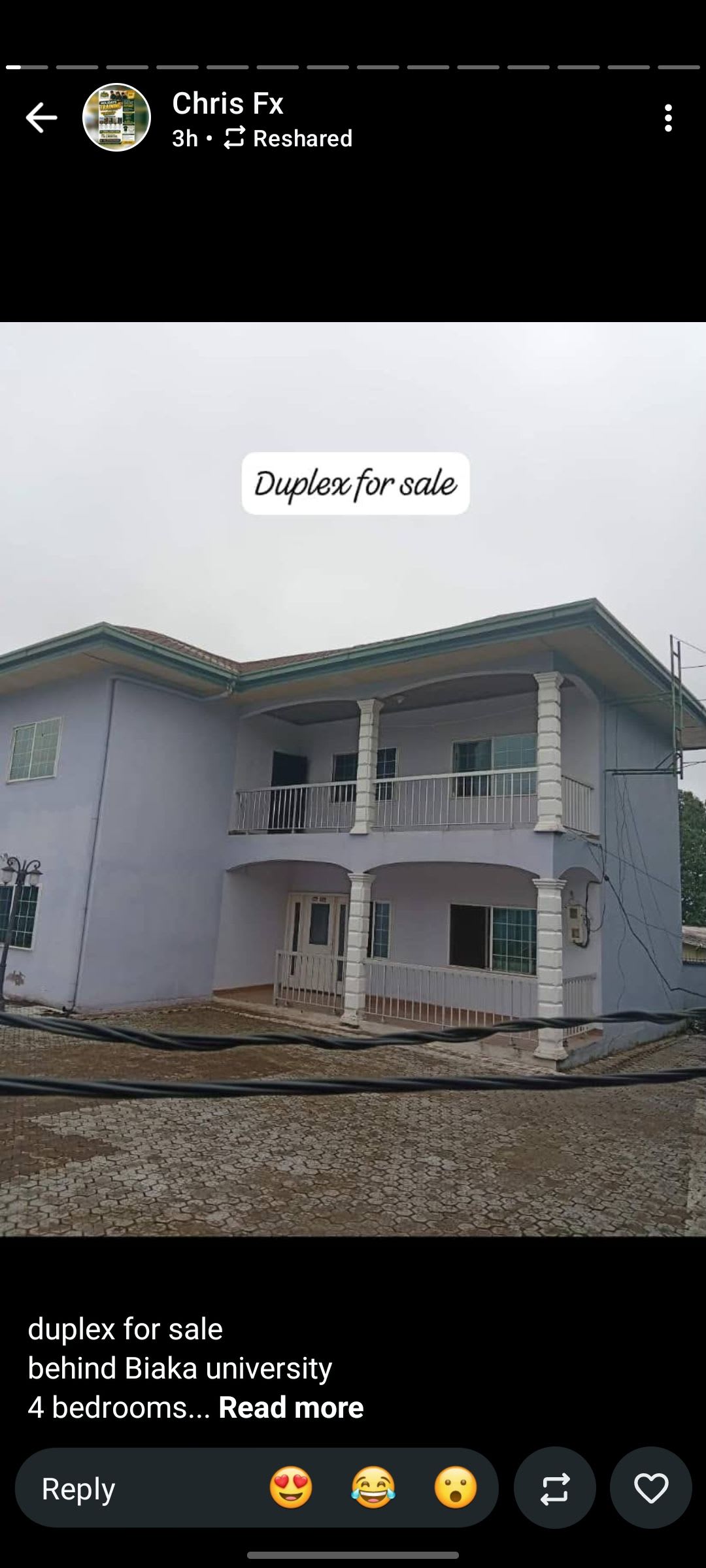 Spacious 4 bedroom Duplex