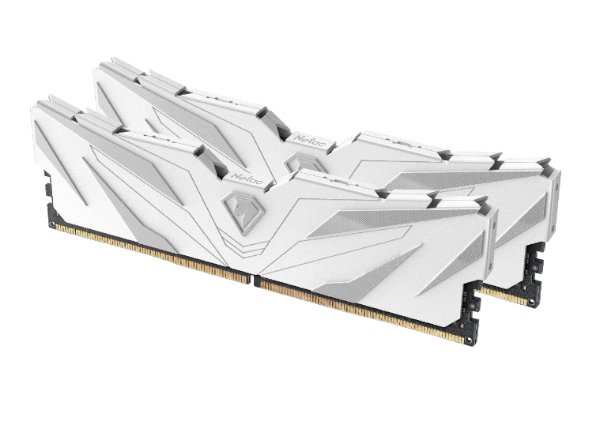 תמונת מוצר NETAC Shadow II WHITE — ערכת DDR5 32GB 2x16 עם סימוני 6000Mhz ו־C38