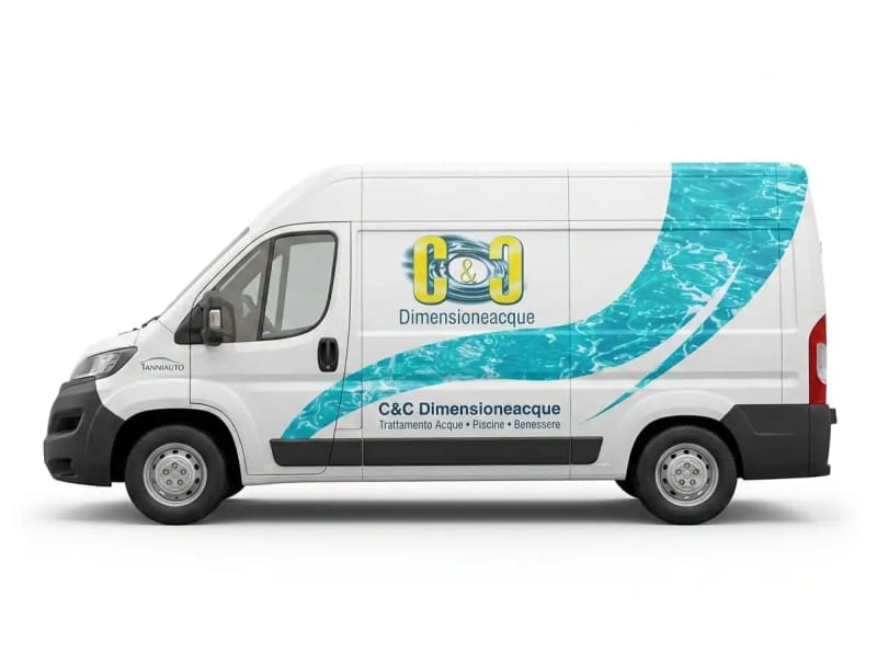 Decorazione furgoni commerciali con pellicole adesive Roma