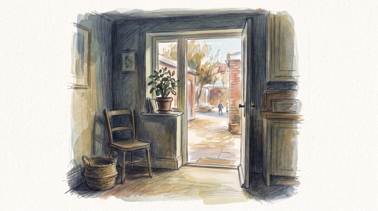 The Blank Space at Home — illustration