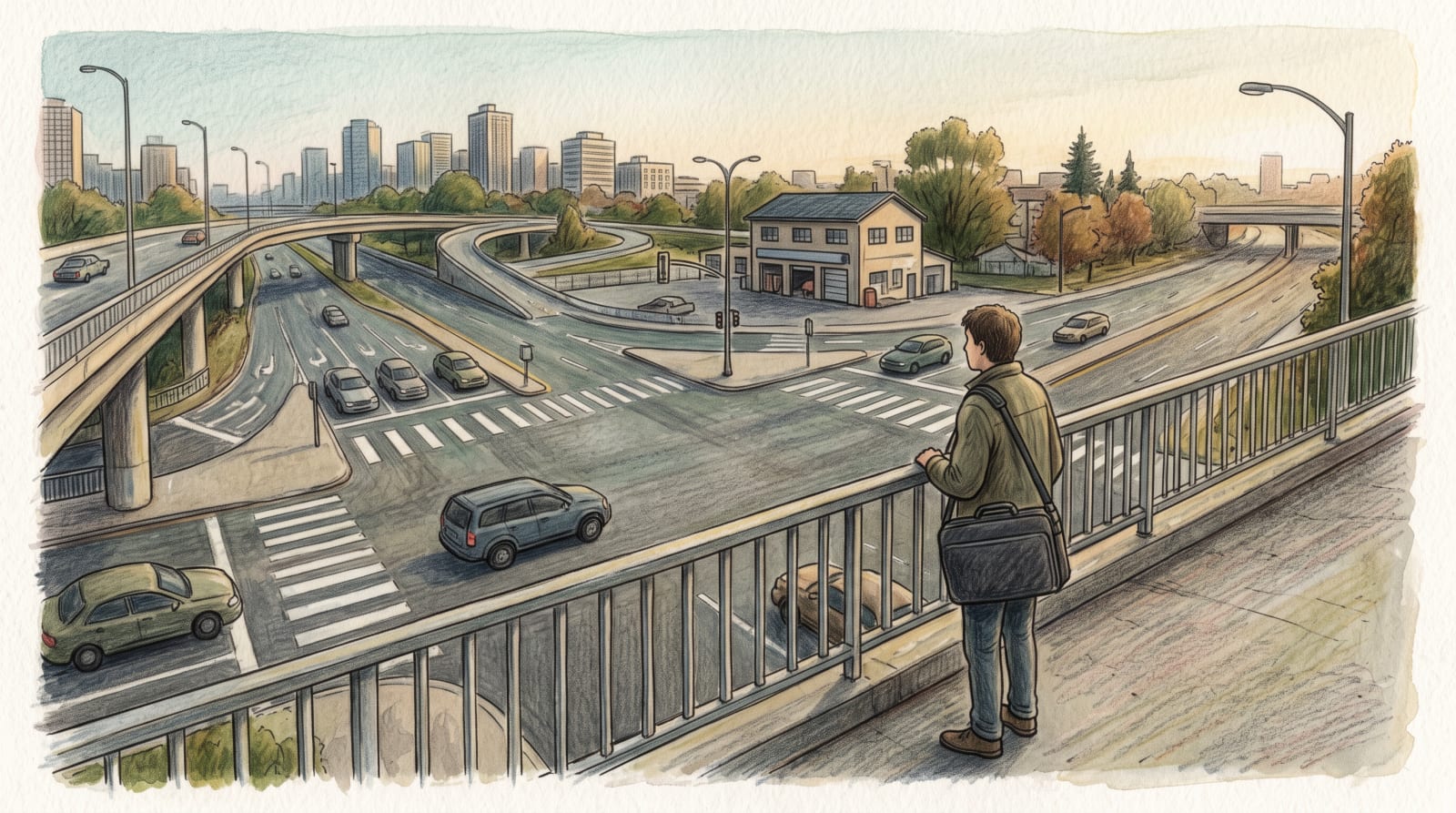 The Shortest Distance — illustration