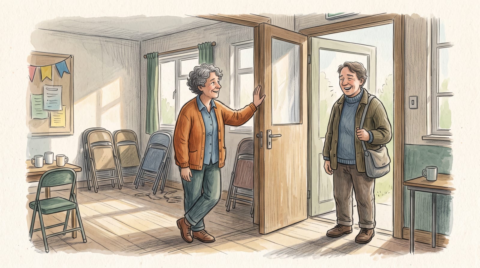 Letting Uncertainty Fade Before Calling It Dating — illustration