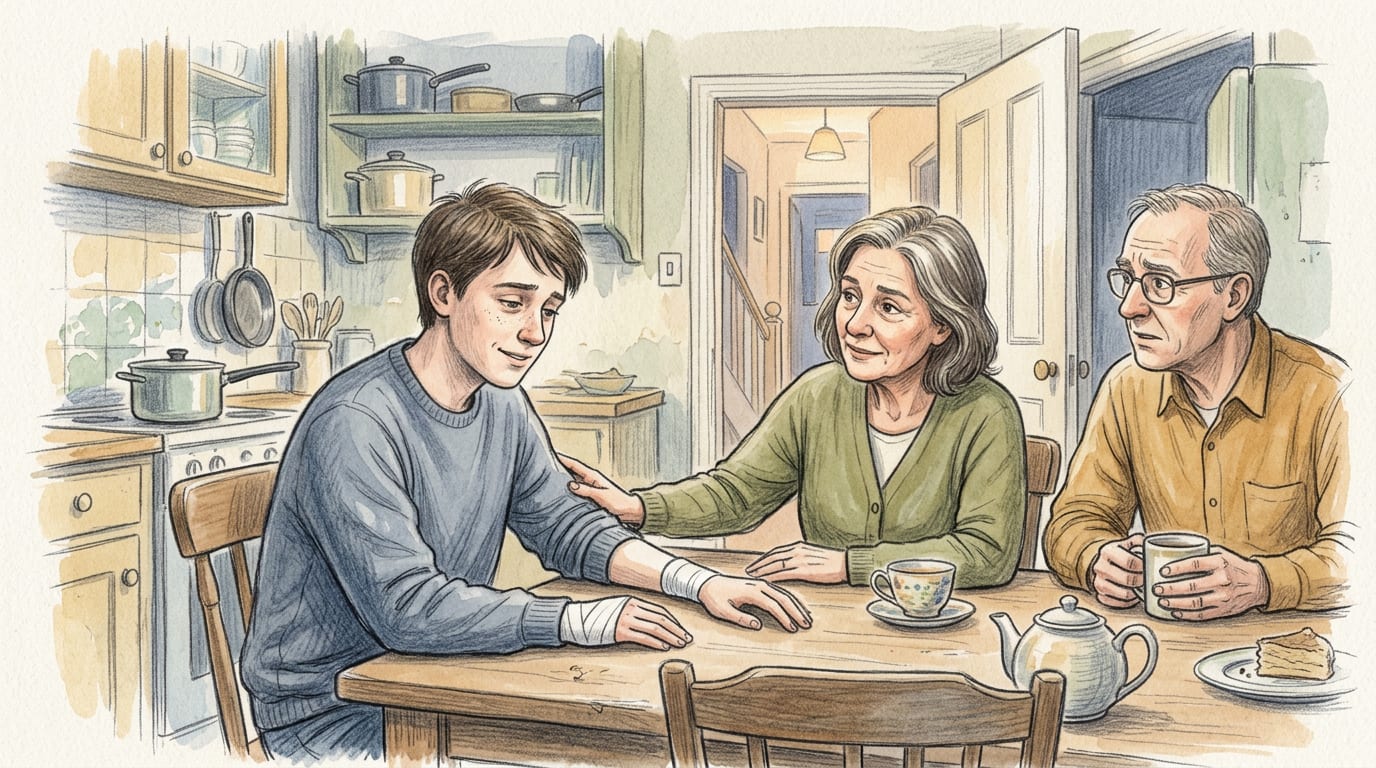 Trusting Love After a Broken Wrist — illustration
