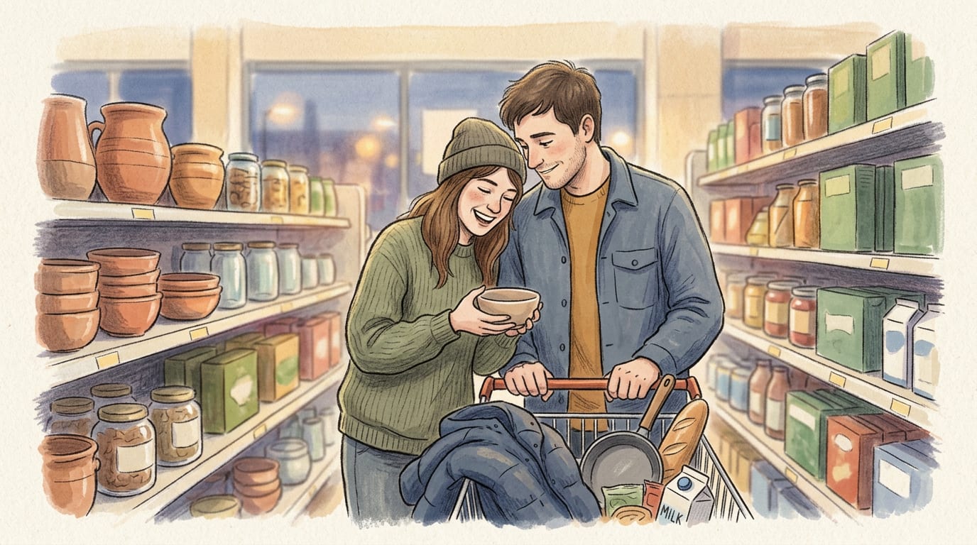 The Pan and the Coat — illustration