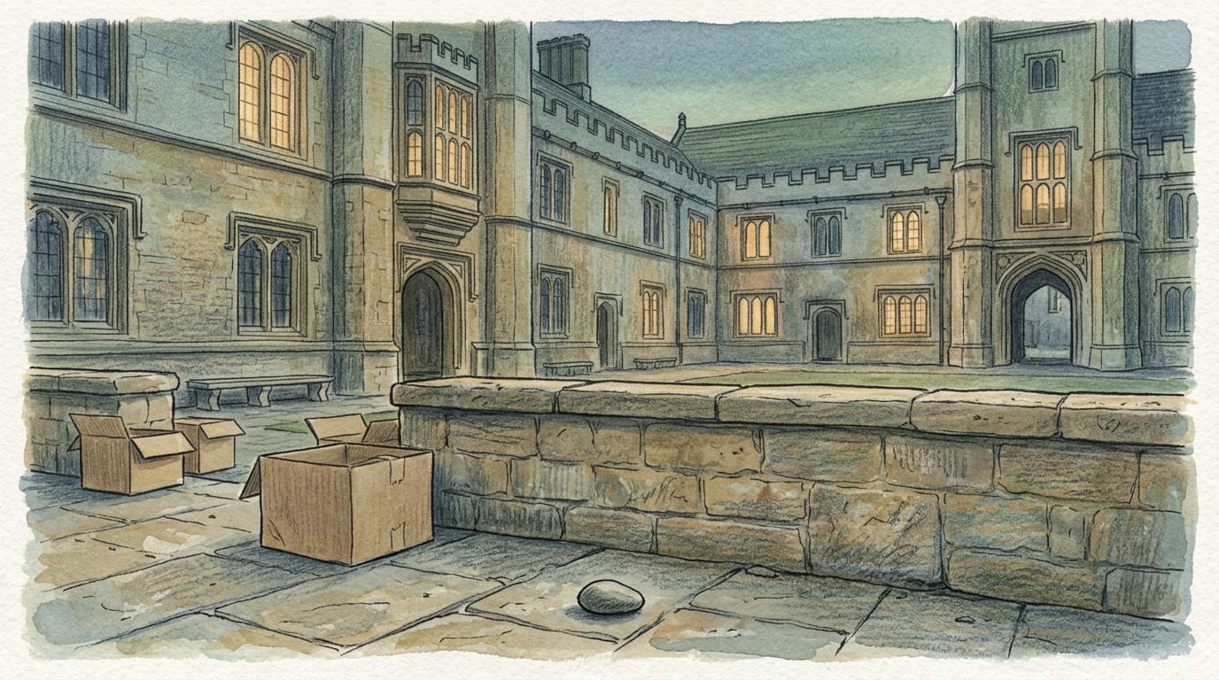 The Stone Finally Hits the Ground — illustration