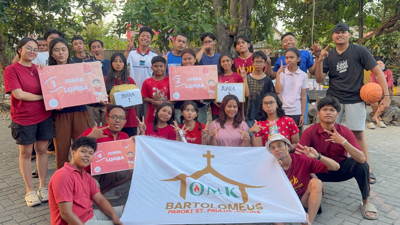 Semarak HUT RI ke-81, OMK-REKAT St. Bartolomeus Gelar Perlombaan untuk Bangun Kekompakan