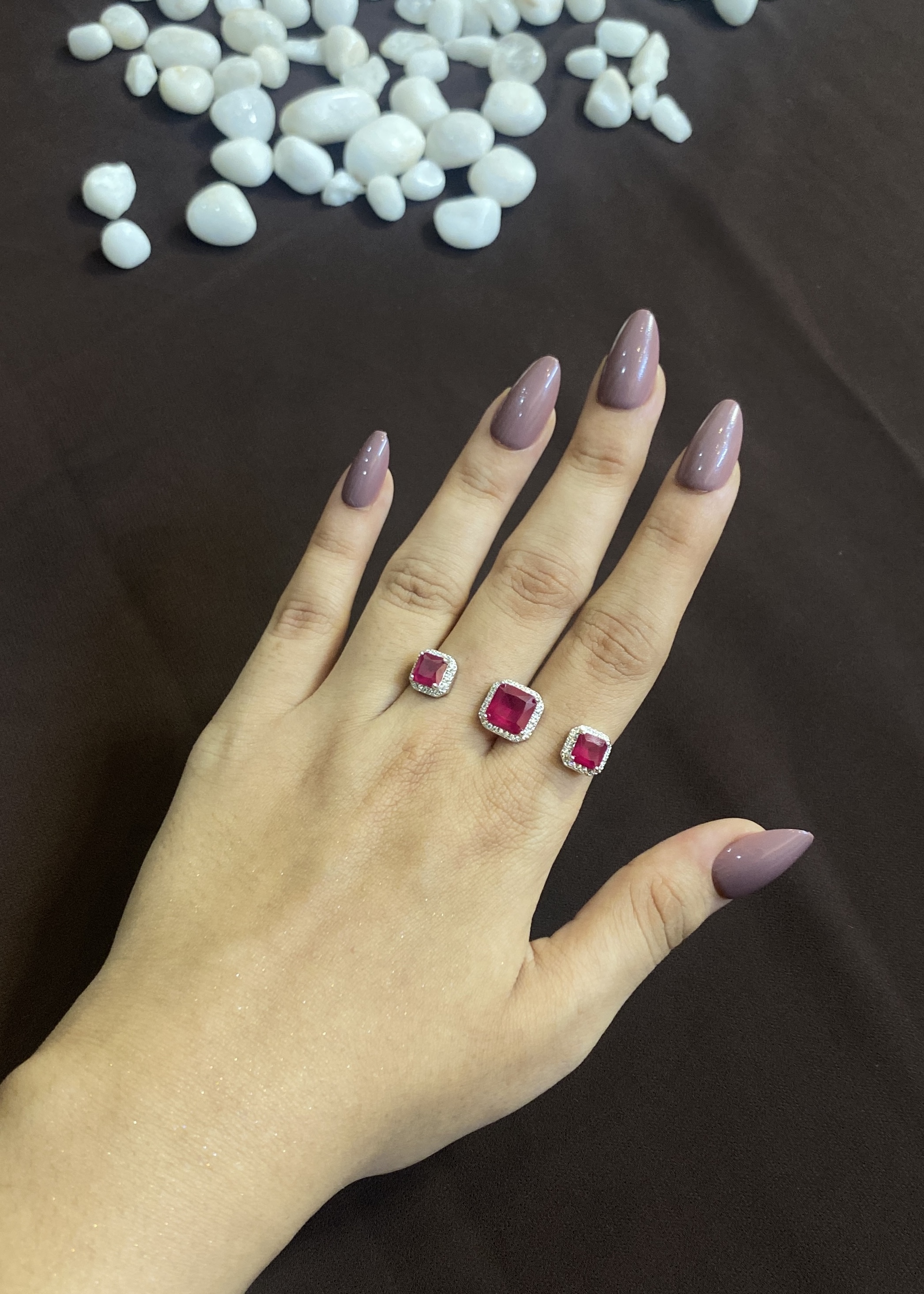 DOUBLE FINGER RUBY DIAMOND RING