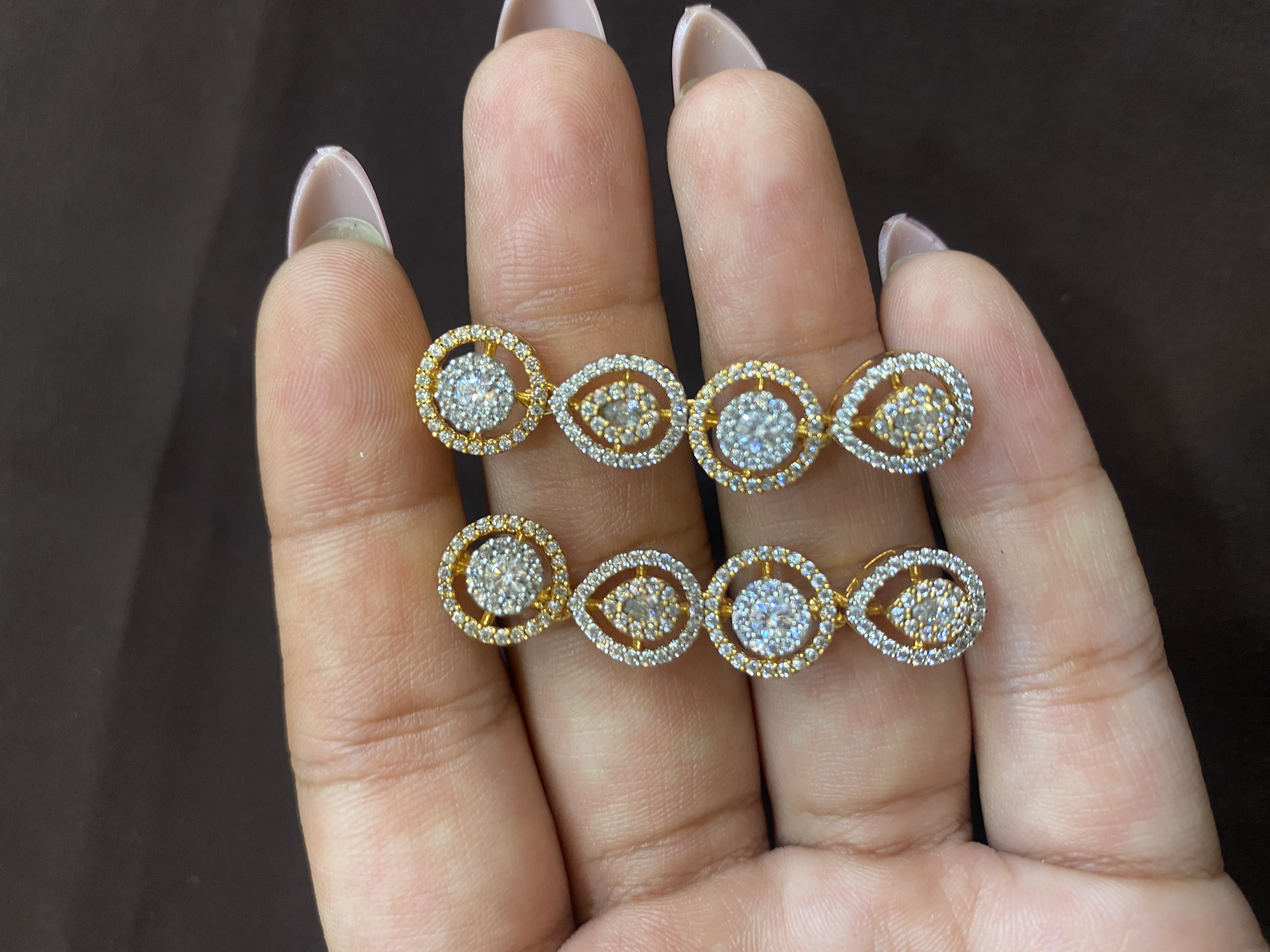 CLASSIC GOLDEN & SILVER HANGING EARRINGS