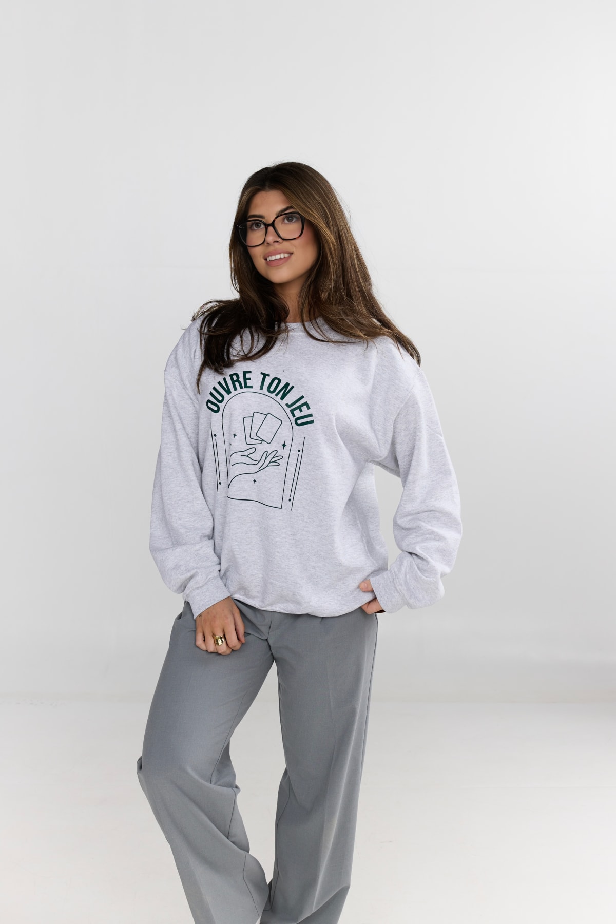 Crewneck Ouvre ton jeu Gris