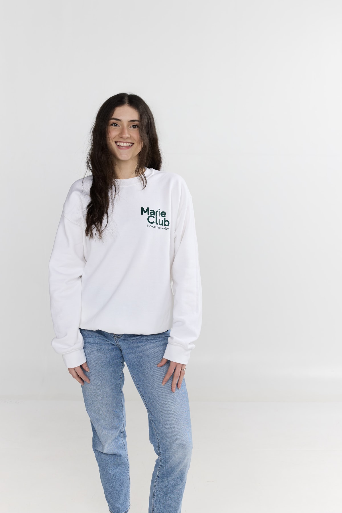 Crewneck Blanc MarieClub - Femme