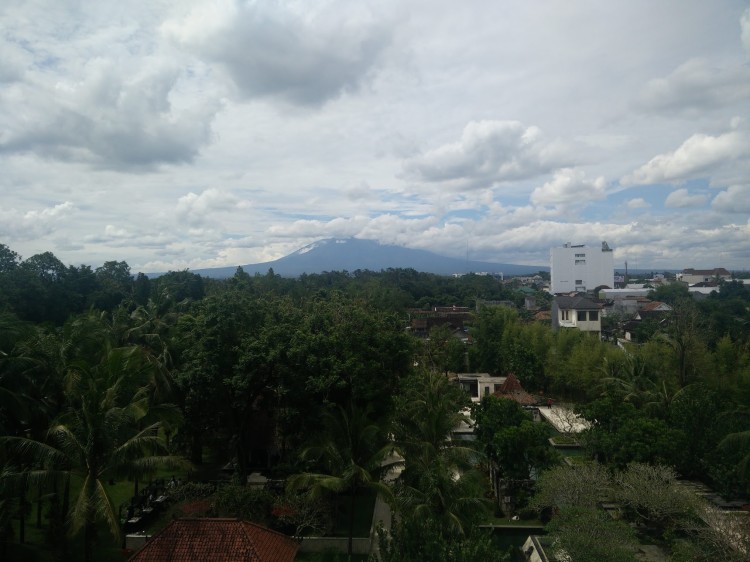 View of mountain from Yogyakarta