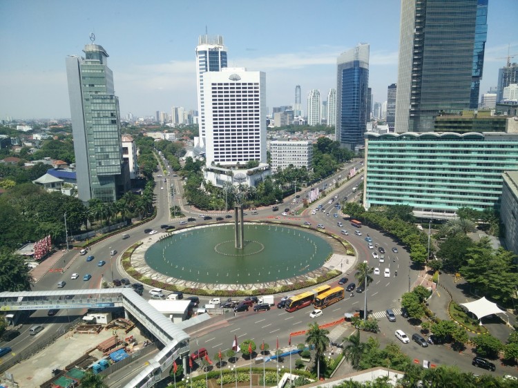 Bunderan HI roundabout in Jakarta