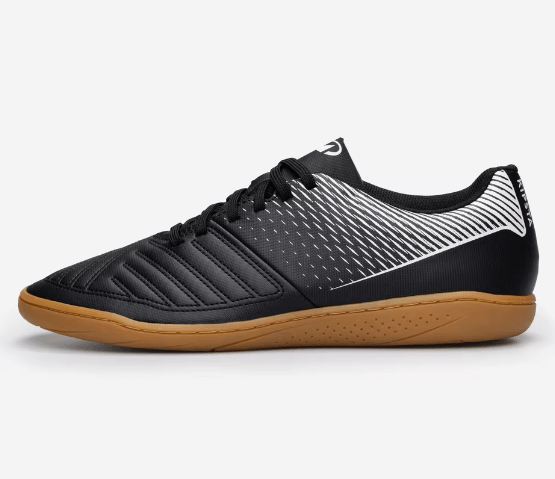 Sapatilhas de Futsal Adulto 100 Preto/Caramelo