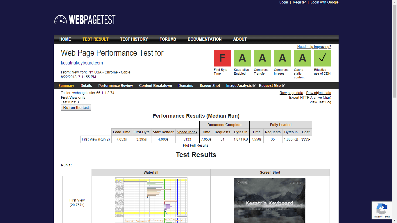 Web Page Test