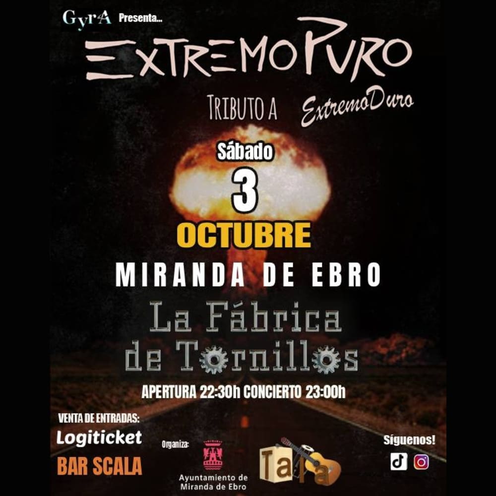 Extremopuro, tributo a Extremoduro en Miranda de Ebro