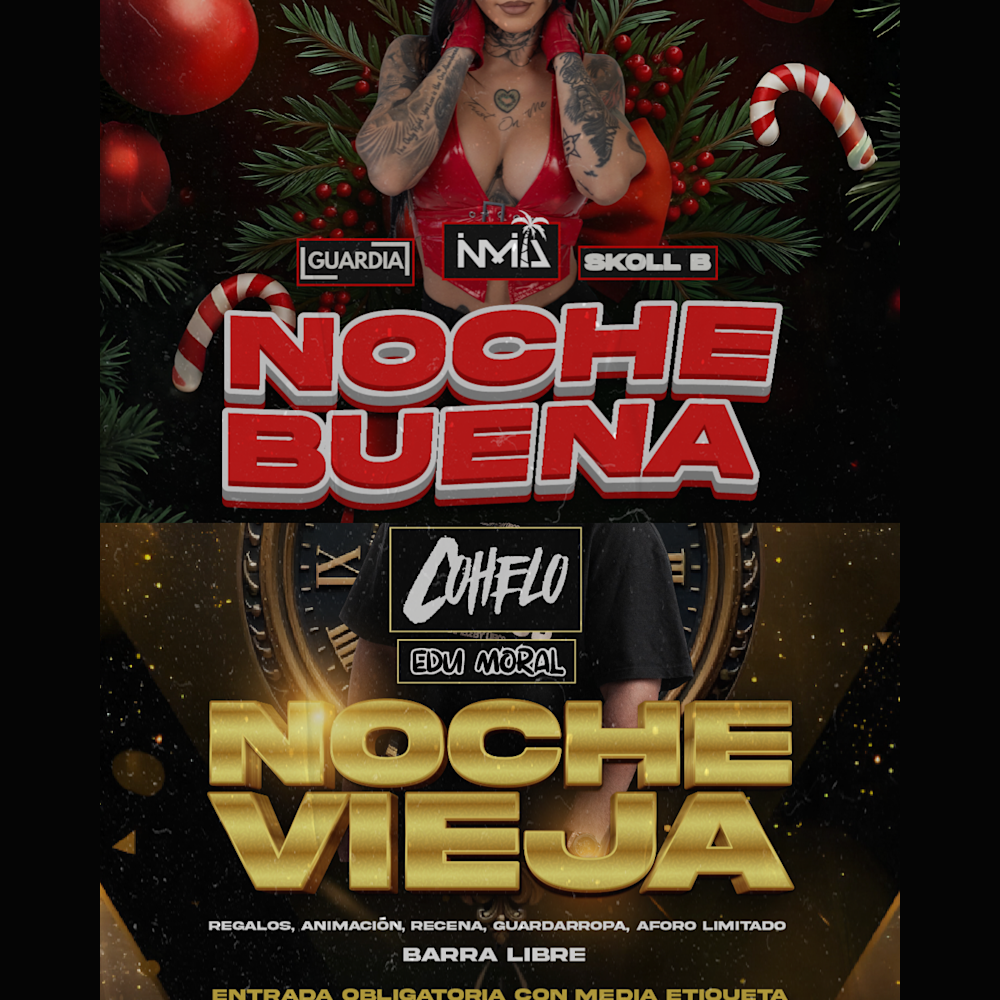 Pack económico NocheBuena y NocheVieja sala Meneo