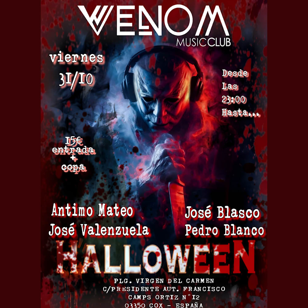 Halloween en Venom Music Club