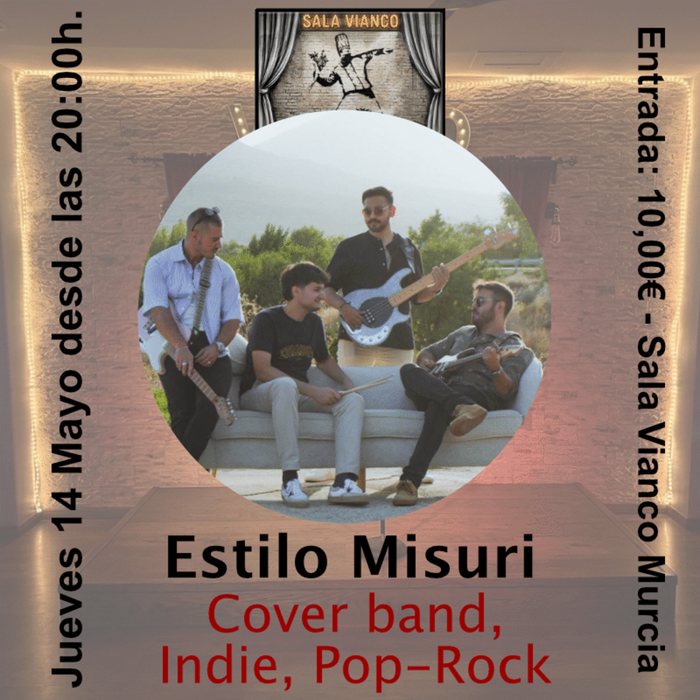 Concierto repertorio indie y pop-rock español en Murcia