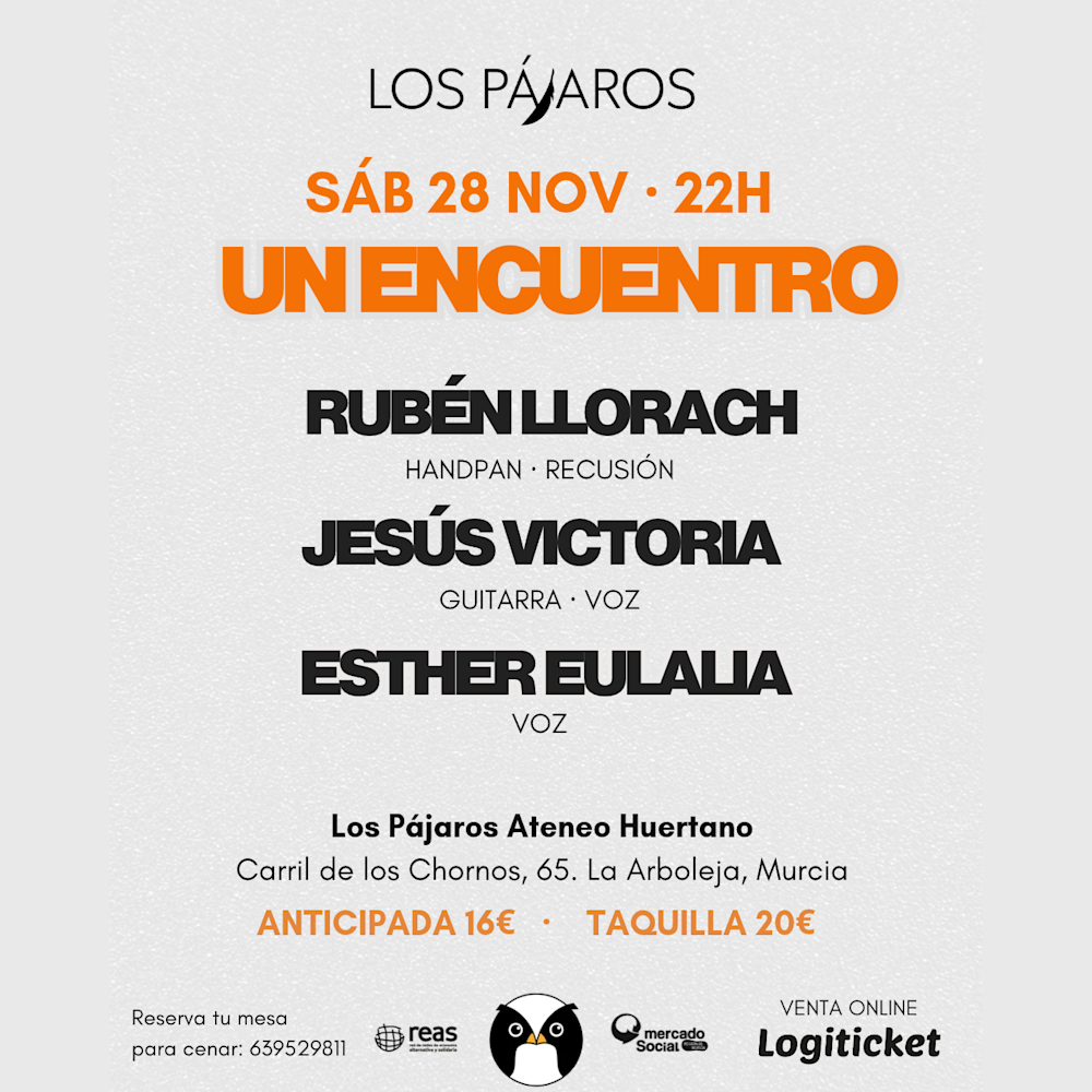 Rubén Llorach, Jesús Victoria y Esther Eulalia en Los Pájaros