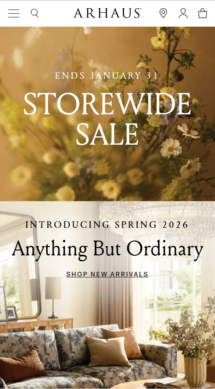 arhaus-website