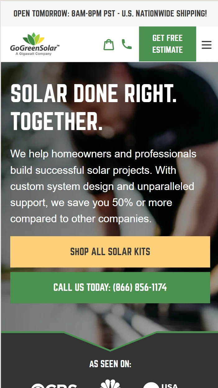 go-green-solar-website