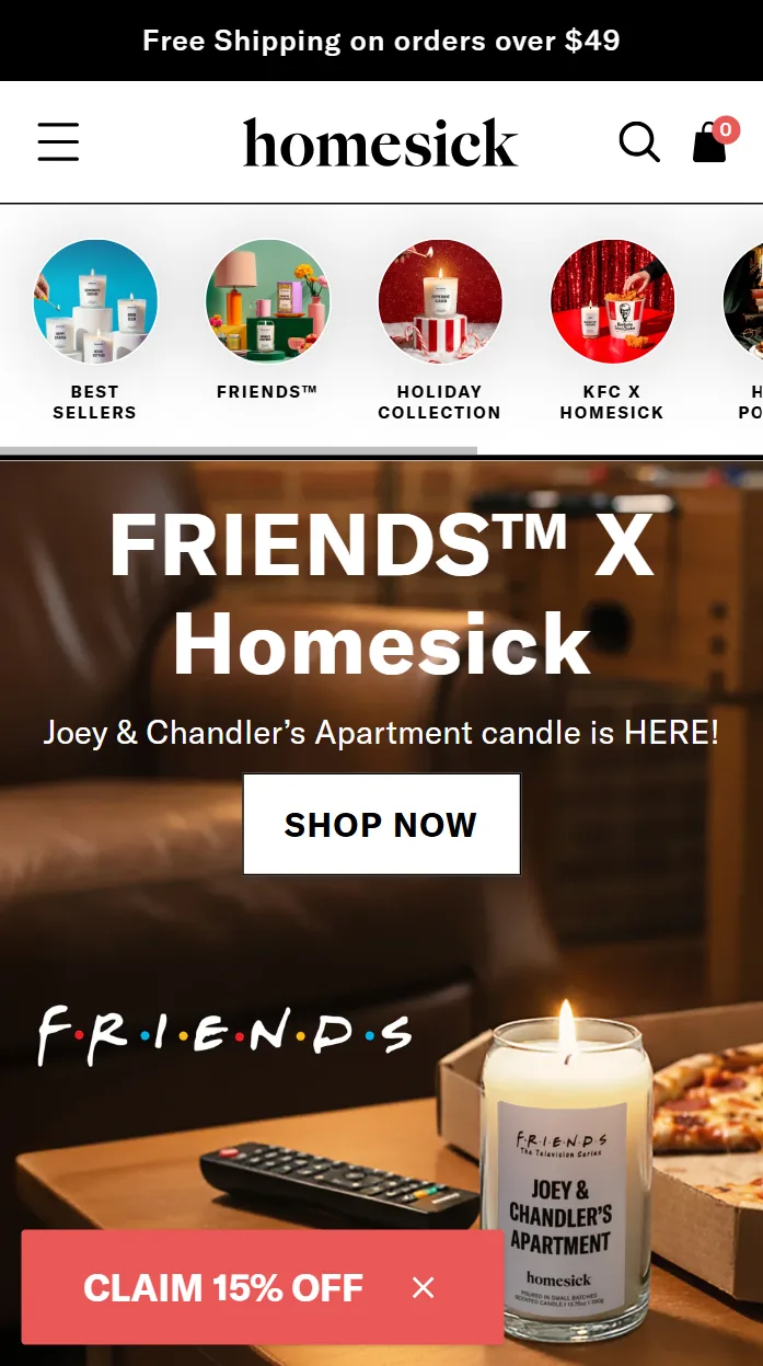 homesick-website