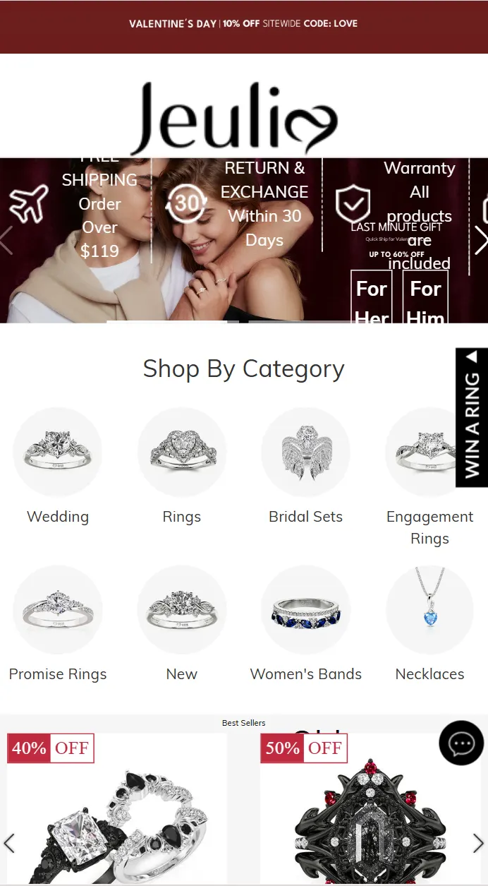 jeulia-website