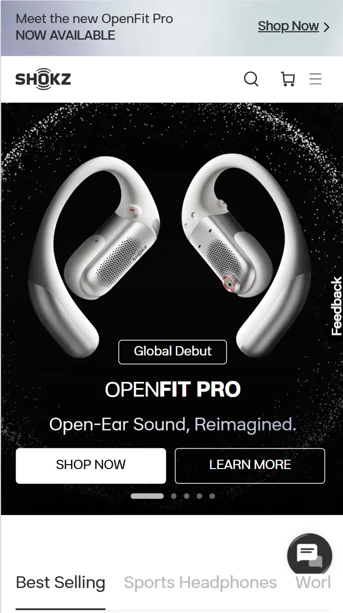 shokz-website