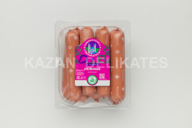 Tender Sausages. Delicate Sausages (80 g × 6 pcs) | Delicate Sausages for Bre