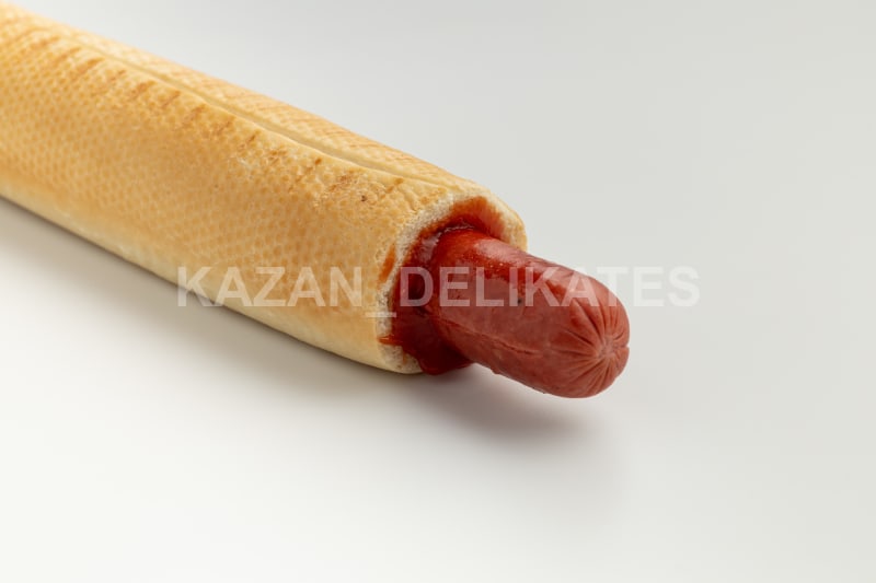 Сосиски «Из говядины» (80 г × 6 шт) — В разрезе