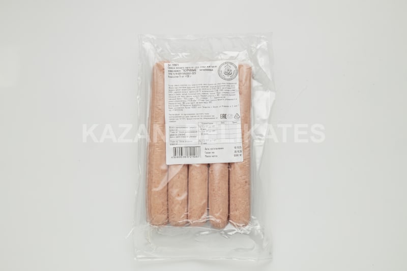 Сосиски «Куриные» (80 г × 6 шт) — Упаковка