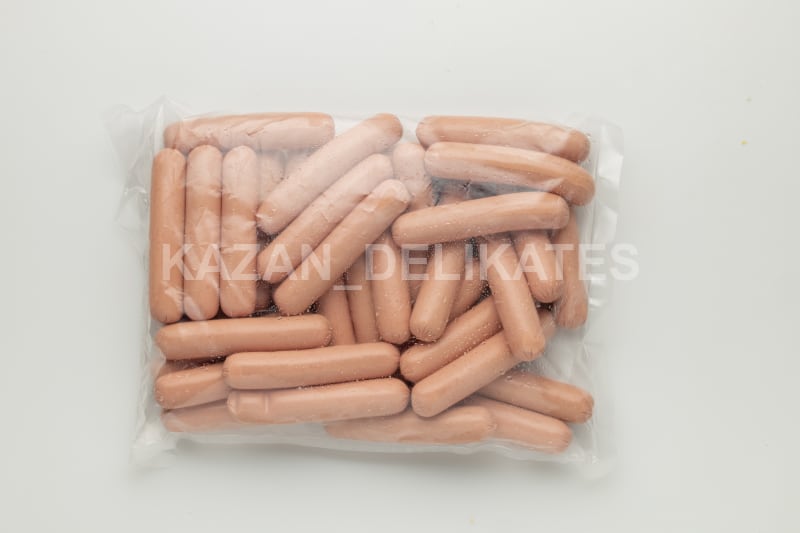 сосиски «к завтраку» (без оболочки)
для «сосиски в тесте» 45 гр — Pack