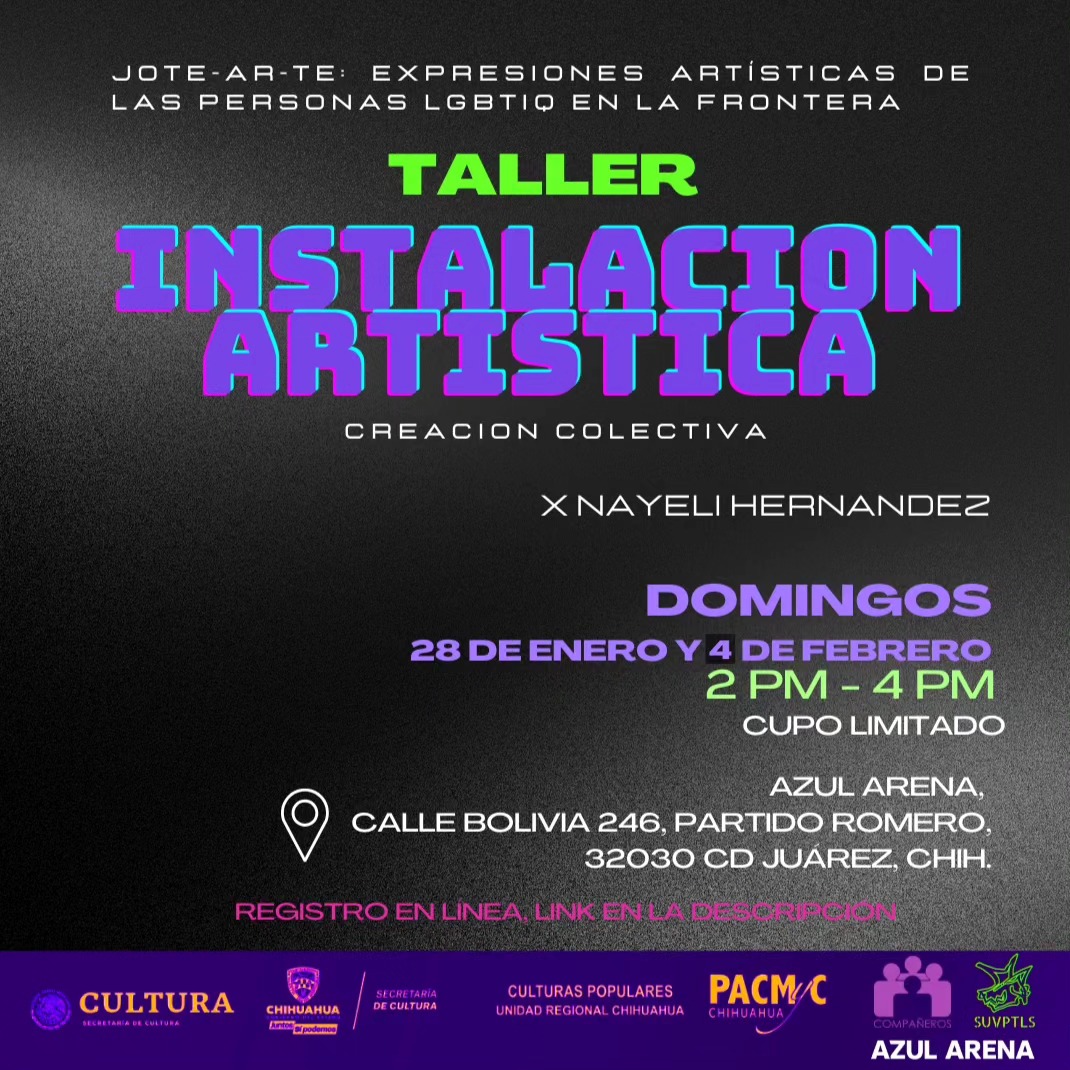 Taller instalación artistica, creación colectiva