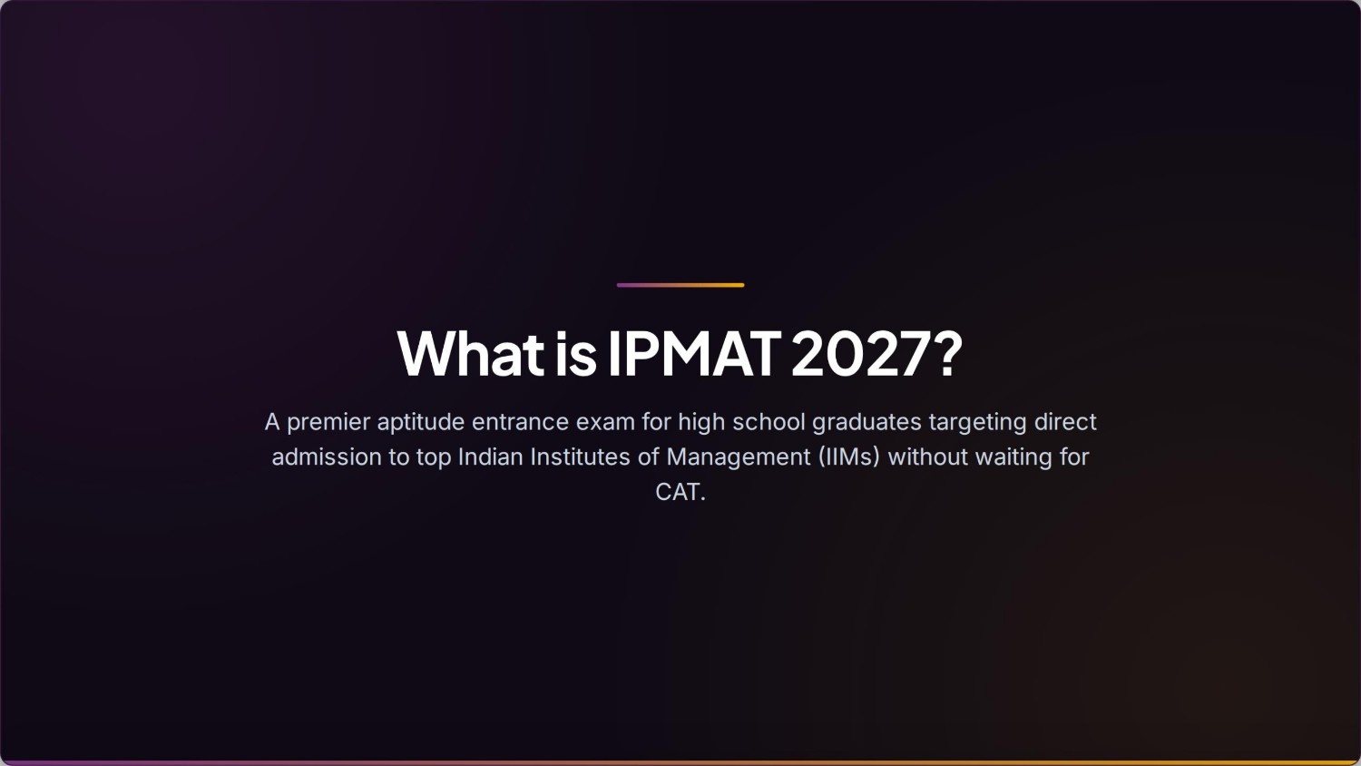 IPMAT 2027: Dates, Eligibility, Pattern & Cutoffs