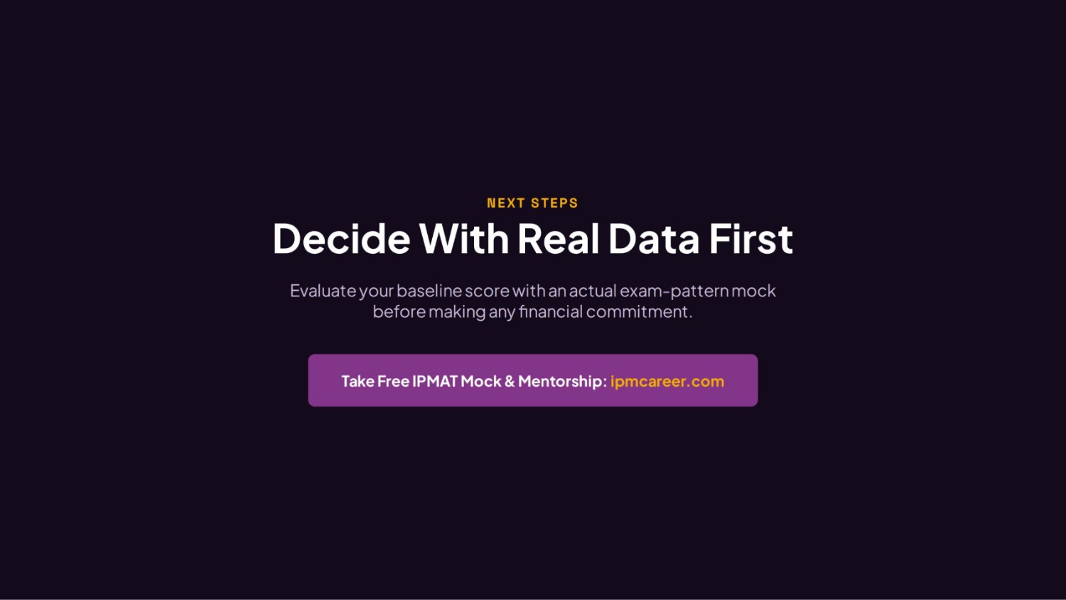 IPMAT online coaching 2027