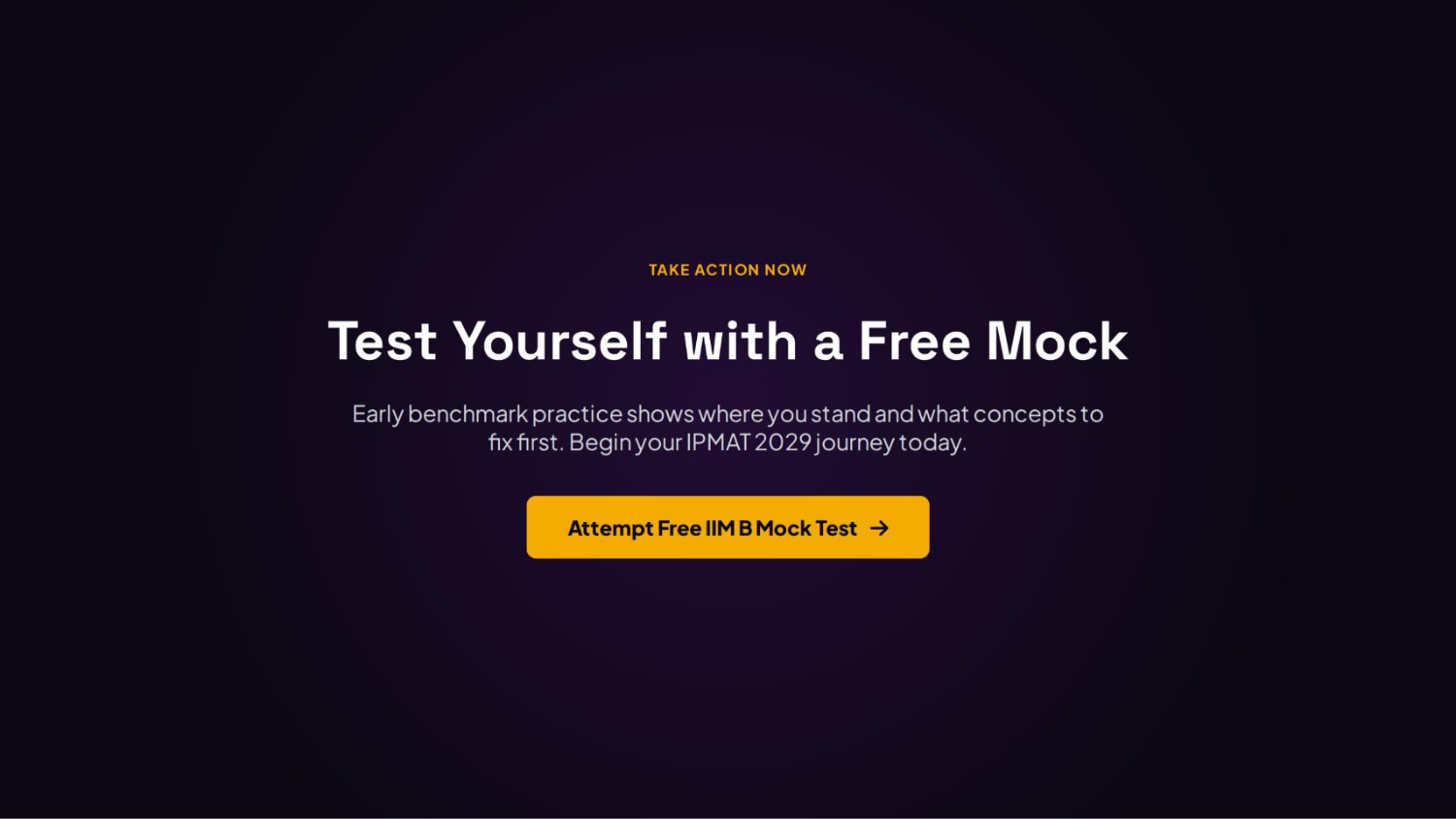 Free IIM Bangalore undergraduate mock test