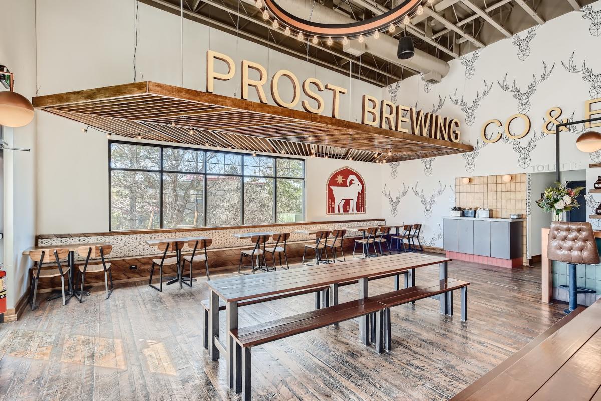 Prost Brewing Company bar in Highlands Ranch, Colorado
